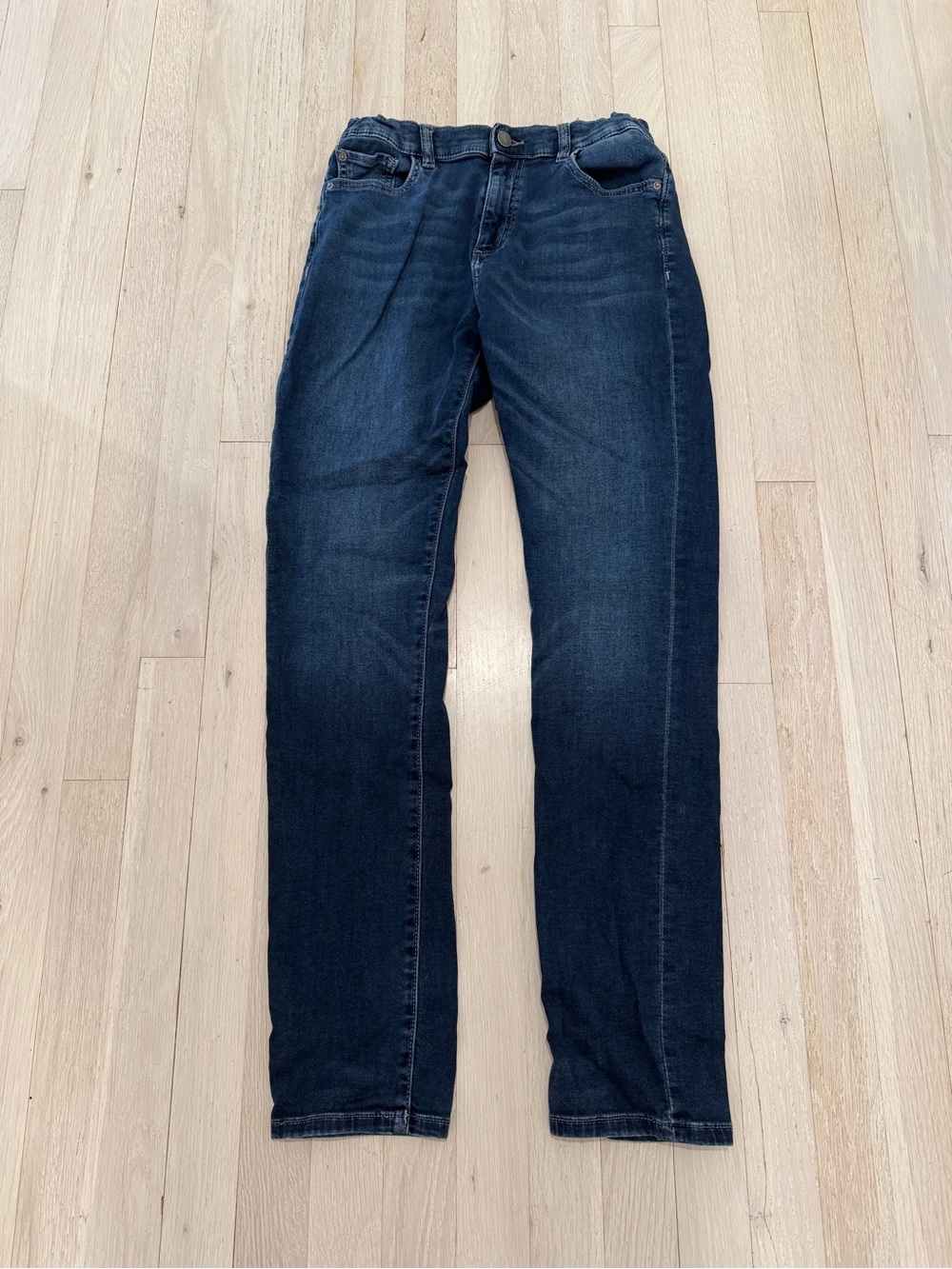 DL1961 Zane Boys Size 18 Skinny Jeans Dark Wash Adjustable Waist